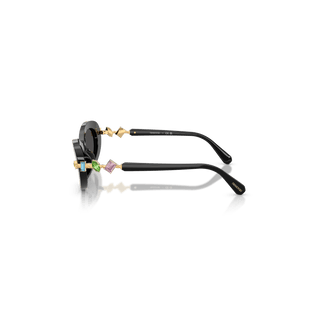 Sunglasses, Oval shape, Black