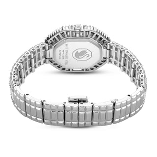 Matrix Octagon watch, Baguette cut, Metal bracelet, Silver tone, Stainless steel