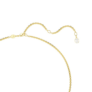 Millenia pendant, Octagon cut, Caramel, Gold-tone plated