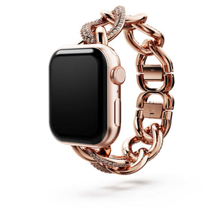 Chain strap, For Apple Watch® 40mm & 41mm, Rose gold tone, Rose gold-tone finish