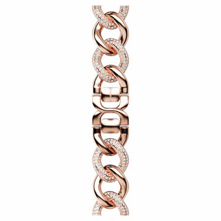 Chain strap, For Apple Watch® 40mm & 41mm, Rose gold tone, Rose gold-tone finish