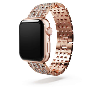 Princess strap, For Apple Watch® 40mm & 41mm, Rose gold tone, Rose gold-tone finish