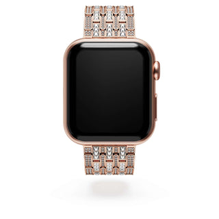 Princess strap, For Apple Watch® 40mm & 41mm, Rose gold tone, Rose gold-tone finish