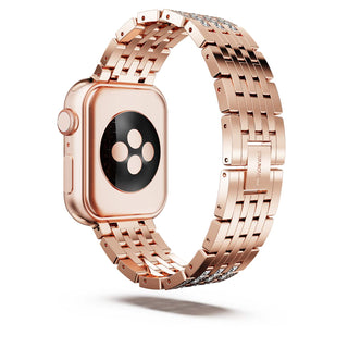 Princess strap, For Apple Watch® 40mm & 41mm, Rose gold tone, Rose gold-tone finish
