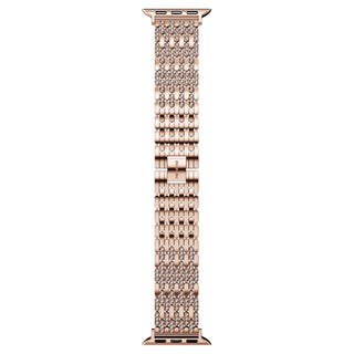 Princess strap, For Apple Watch® 40mm & 41mm, Rose gold tone, Rose gold-tone finish