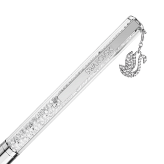 Crystalline ballpoint pen, Swan, Chrome plated