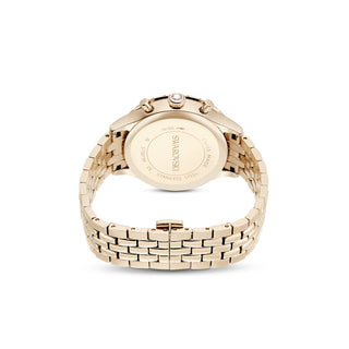 Octea chrono watch, Swiss Made, Metal bracelet, Gold tone, Champagne gold-tone finish