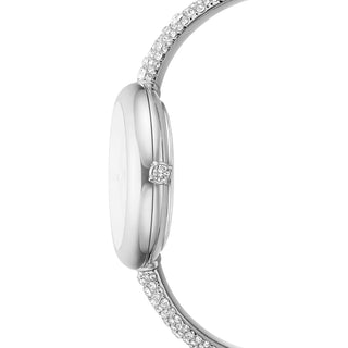 Sublima bangle watch, Swiss Made, Metal bracelet, Silver tone, Stainless steel