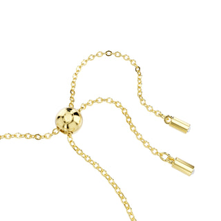 Matrix Tennis bracelet, Mixed cuts, Caramel, Gold-tone plated