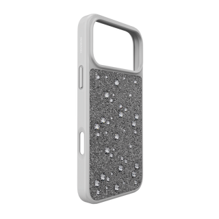 High smartphone case, Flat Back crystals, iPhone® 17 Pro Max, Silver tone