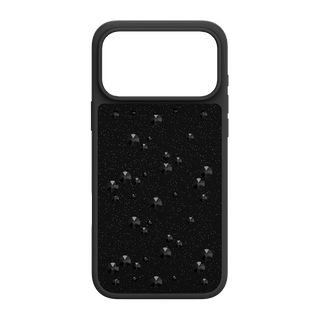 High smartphone case, Flat Back crystals, iPhone® 17 Pro Max, Black