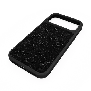 High smartphone case, Flat Back crystals, iPhone® 17 Pro Max, Black