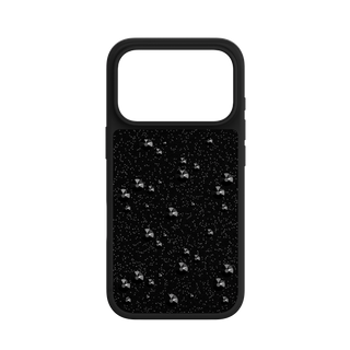 High smartphone case, Flat Back crystals, iPhone® 17 Pro, Black