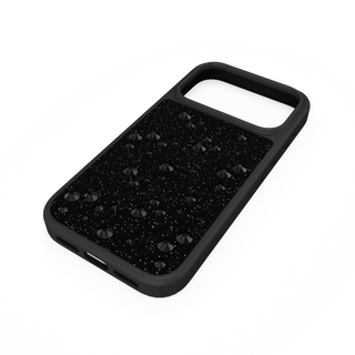 High smartphone case, Flat Back crystals, iPhone® 17 Pro, Black
