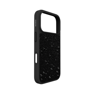 High smartphone case, Flat Back crystals, iPhone® 17 Pro, Black