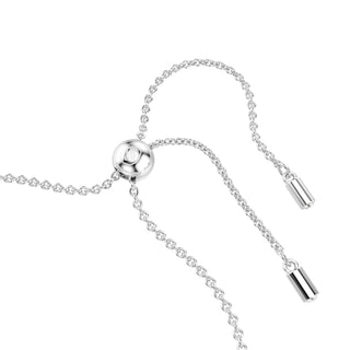 Matrix bracelet, Mixed cuts, Blue, Rhodium plated