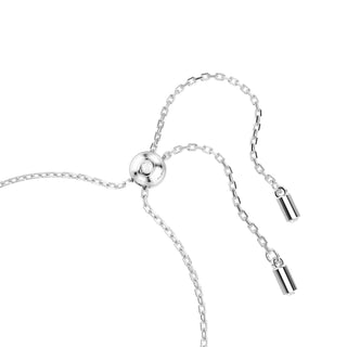 Una Angelic bracelet Round cut, Double sided motifs, White, Rhodium plated