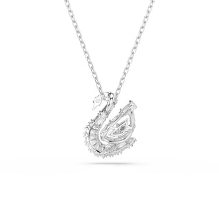 Swan pendant, Mixed cuts, Swan, White