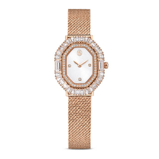 Matrix Octagon watch, Metal bracelet, Rose gold tone, Rose gold-tone finish