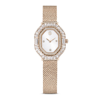Matrix Octagon watch, Metal bracelet, Gold tone, Champagne gold-tone finish
