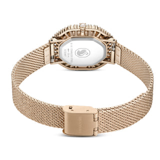 Matrix Octagon watch, Metal bracelet, Gold tone, Champagne gold-tone finish