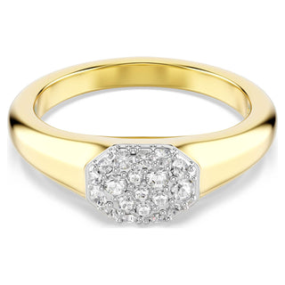 Dextera ring, Mixed cuts, White, 18K gold finish
