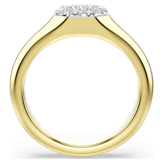 Dextera ring, Mixed cuts, White, 18K gold finish