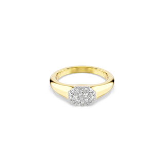 Dextera ring, Mixed cuts, White, Gold-tone plated