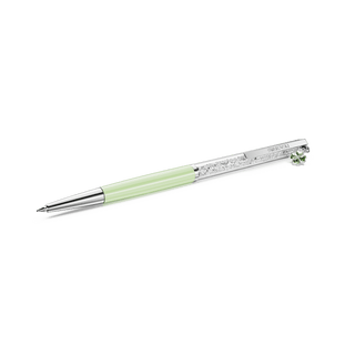 Crystalline ballpoint pen, Clover, Green, Green lacquered, Chrome plated