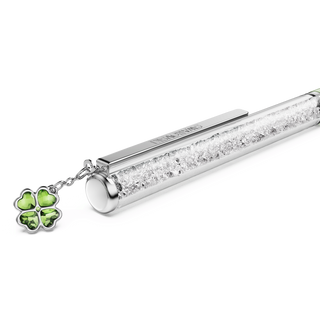 Crystalline ballpoint pen, Clover, Green, Green lacquered, Chrome plated