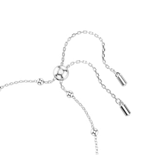 Una Angelic bracelet Round cut, White, Rhodium plated