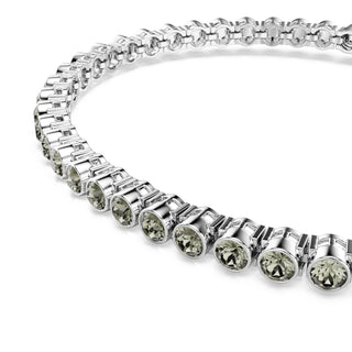 Imber Emily Tennis bracelet Round cut, Black, Rhodium plated