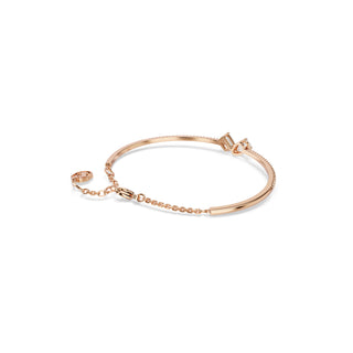 Mesmera bangle Mixed cuts, White, Rose gold-tone plated