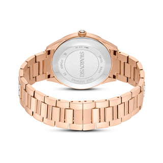 Matrix date watch, Swiss Made, Metal bracelet, Rose gold tone, Rose gold-tone finish