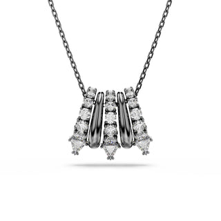 Sublima pendant White, Ruthenium plated