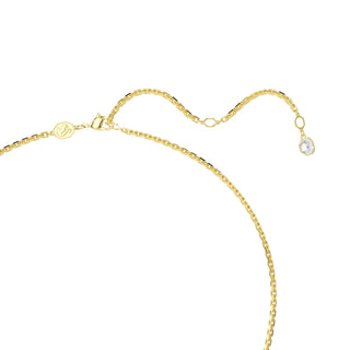 Idyllia pendant and brooch Mixed cuts, Flower, Multicolored, Gold-tone plated