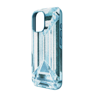 High smartphone case, Crystal effect, iPhone® 17, Blue