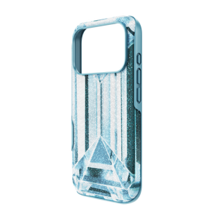 High smartphone case, Crystal effect, iPhone® 17 Pro, Blue