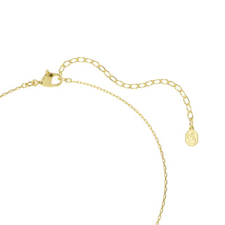 Idyllia pendant, Mixed cuts, Heart, Key, Pink, Gold-tone plated