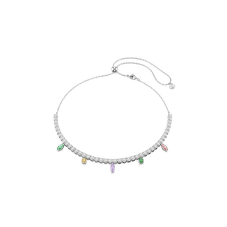 Ariana Grande x Swarovski necklace, Mixed cuts, Multicolored, Rhodium plated