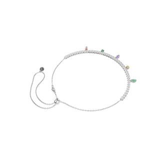 Ariana Grande x Swarovski necklace, Mixed cuts, Multicolored, Rhodium plated