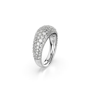 Sublima ring White, Rhodium plated