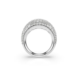 Sublima ring White, Rhodium plated