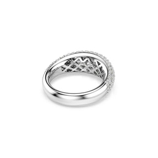 Sublima ring White, Rhodium plated