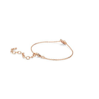 Swan bracelet, Mixed cuts, Swan, White, Rose gold-tone plated