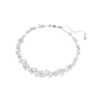 Constella set, Mixed cuts, White, Rhodium plated