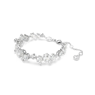 Constella set, Mixed cuts, White, Rhodium plated