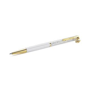 Crystalline ballpoint pen
Horse shoe, White, White lacquered, Gold-tone plated
