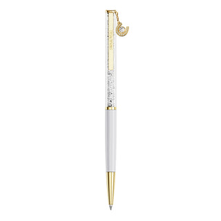 Crystalline ballpoint pen
Horse shoe, White, White lacquered, Gold-tone plated