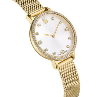 Clarica watch, Swiss Made, Metal bracelet, Gold tone, Gold-tone finish